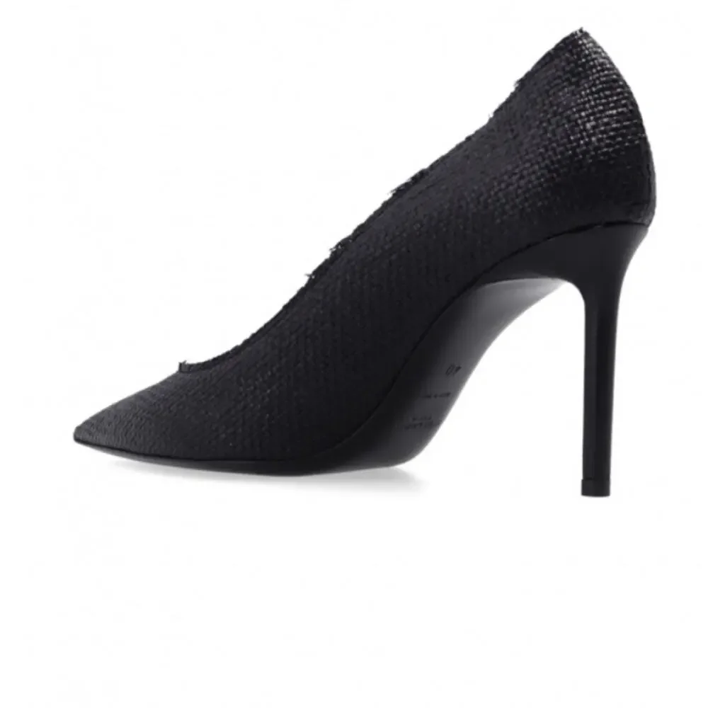 Saint Laurent Anja Woven Pointed Toe Pumps Black Sz 36 / US 6 - Picture 10 of 16